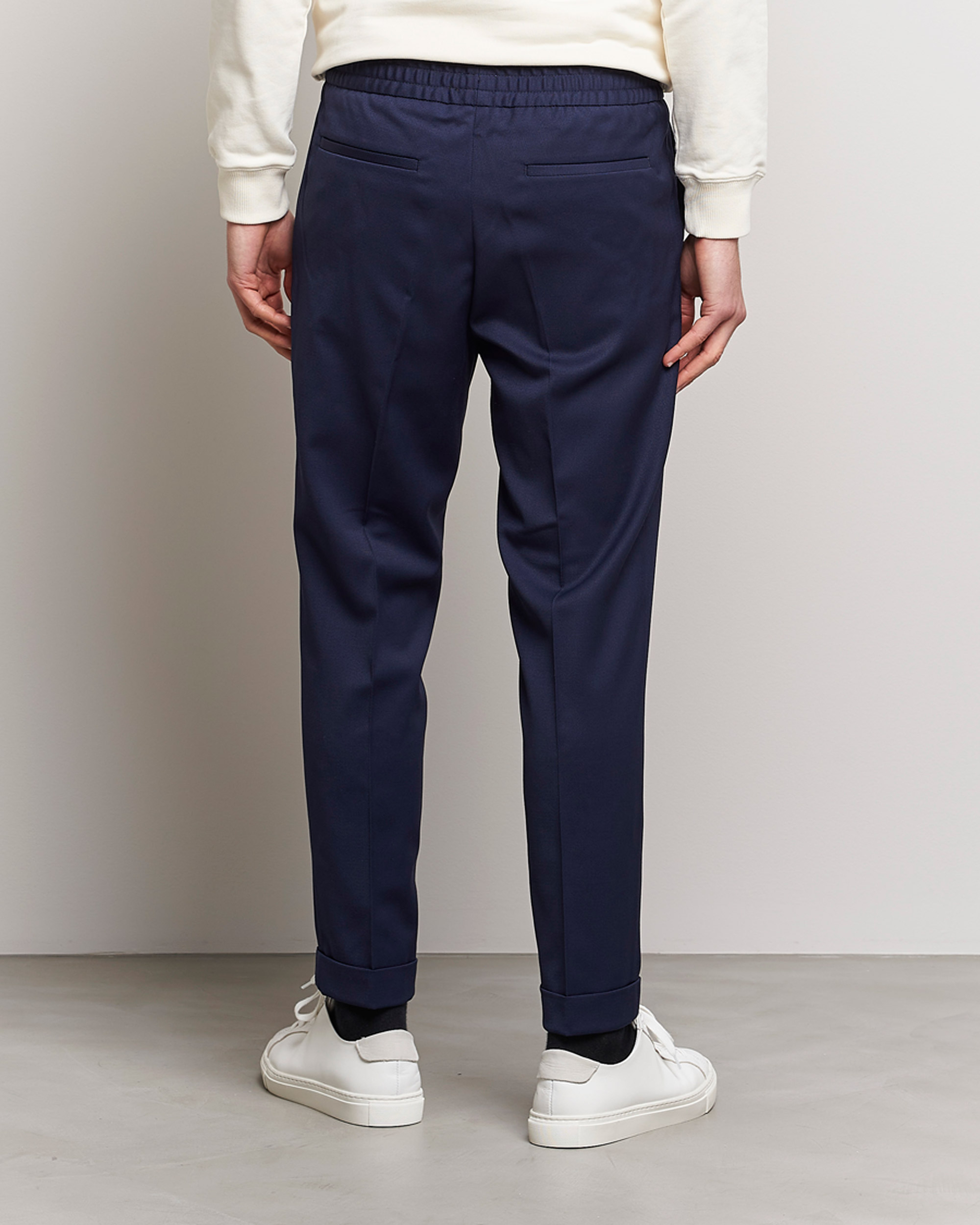 Herr | Byxor | Filippa K | Terry Cropped Trousers French Navy