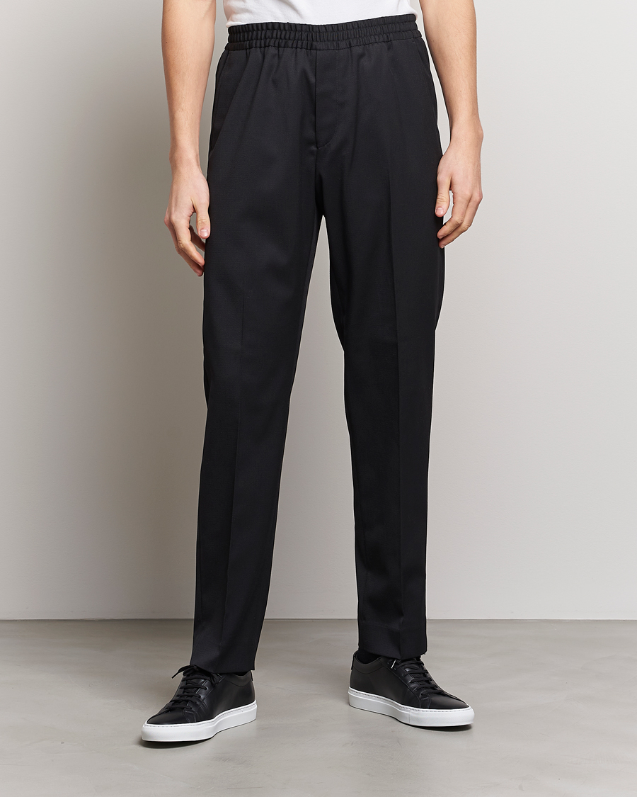 Herr | Business & Beyond | Filippa K | Relaxed Terry Wool Trousers Black