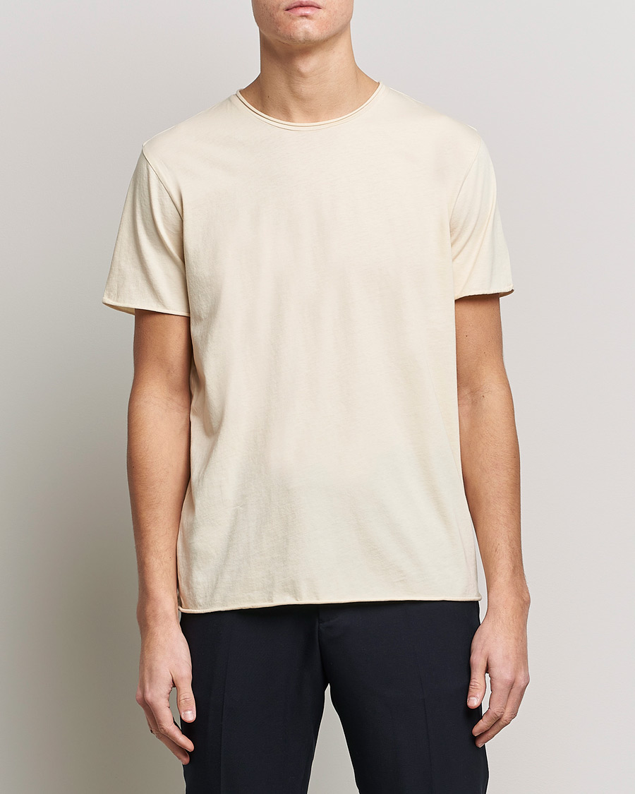 Herr | T-Shirts | Filippa K | Roll Neck Tee Vanilla
