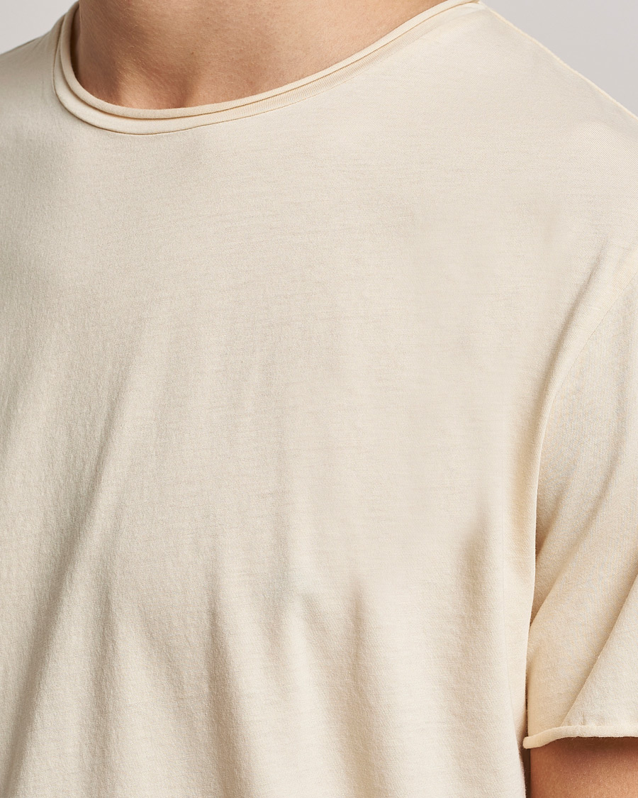 Herr | T-Shirts | Filippa K | Roll Neck Tee Vanilla