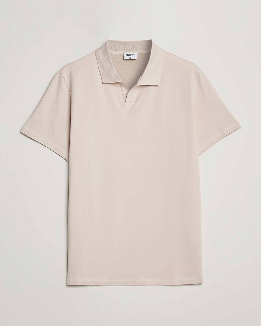 Herr | Pikéer | Filippa K | Stretch Cotton Polo Tee Sand