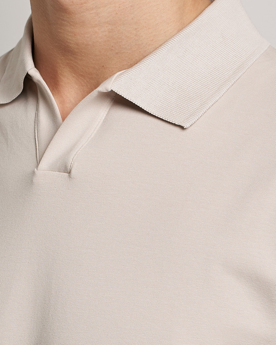 Herr | Pikéer | Filippa K | Stretch Cotton Polo Tee Sand