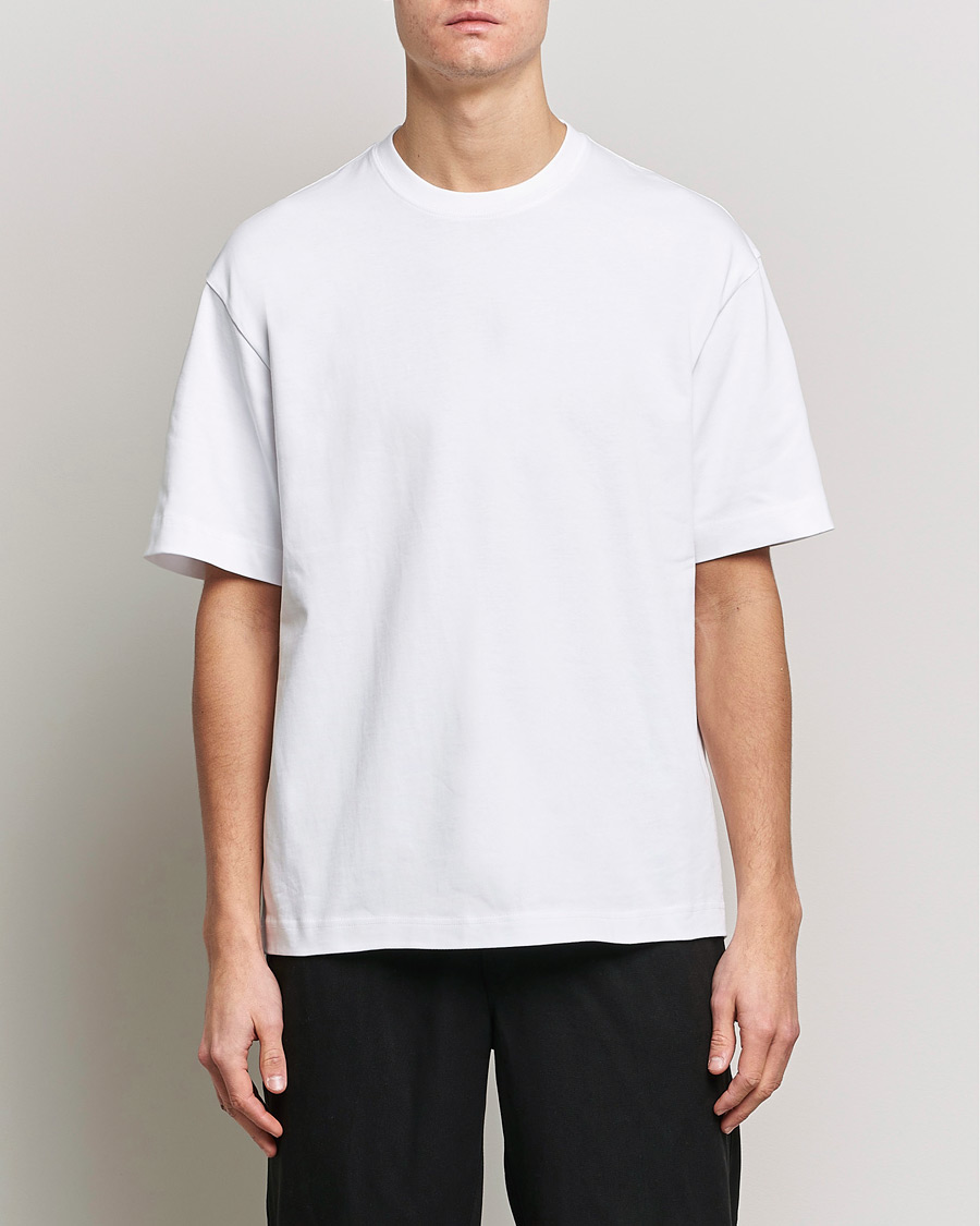 Herr | Vita t-shirts | Filippa K | Heavy Cotton Crew Neck Tee White