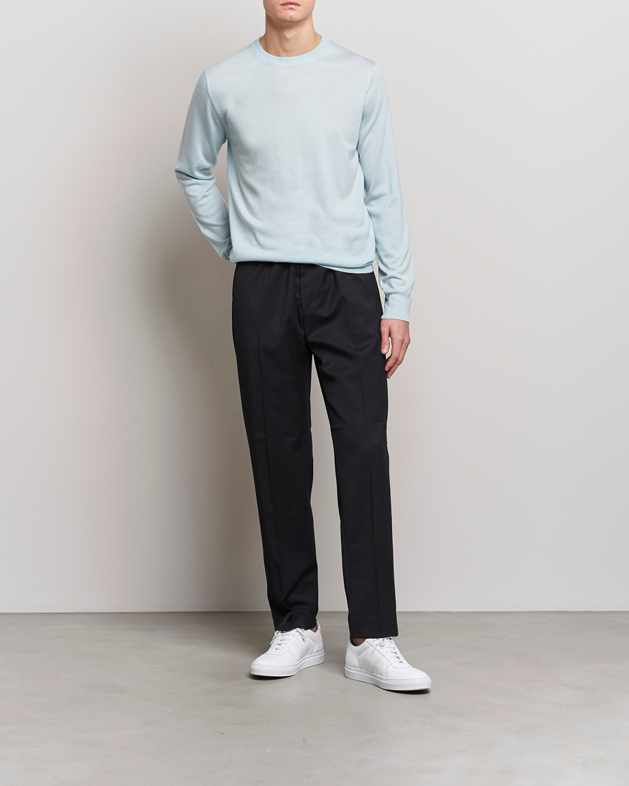 Herr | Tröjor | Filippa K | Merino Sweater Aqua