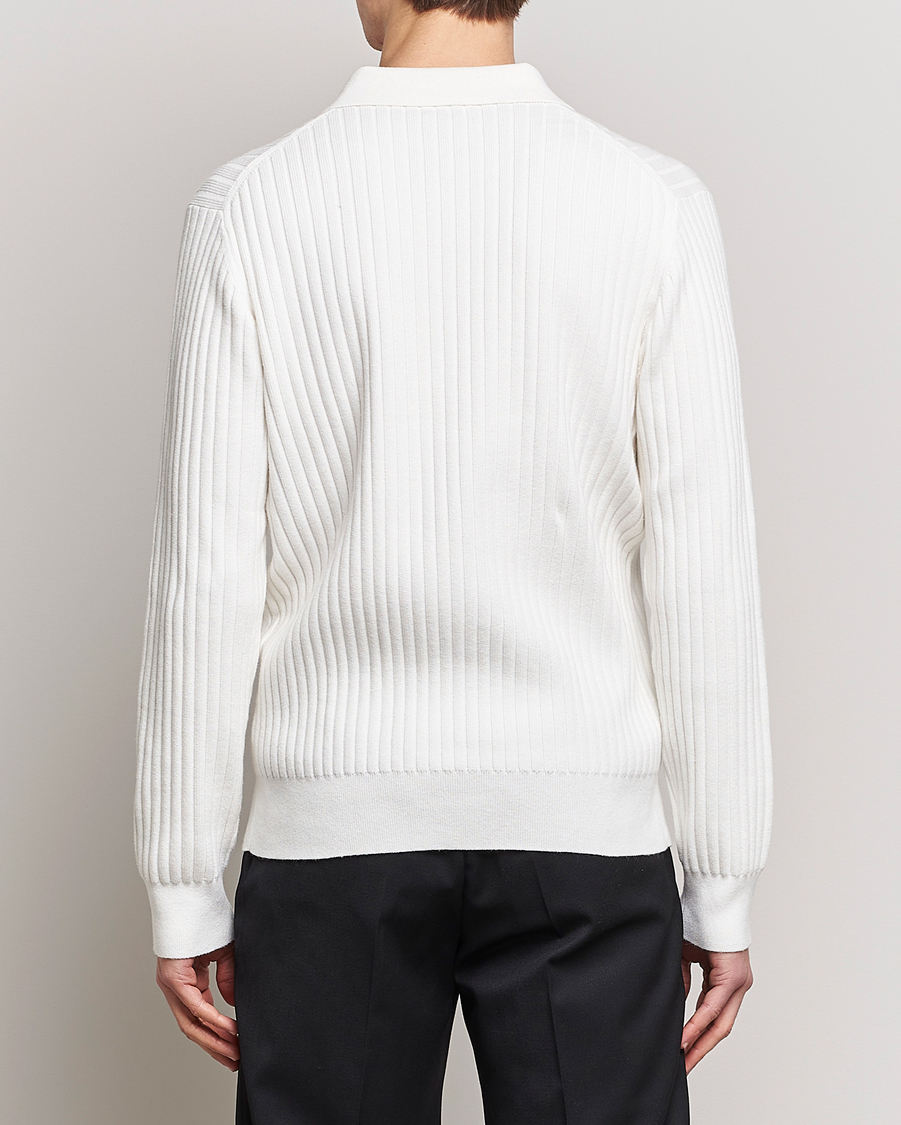 Herr | Tröjor | Filippa K | Knitted Polo Shirt White