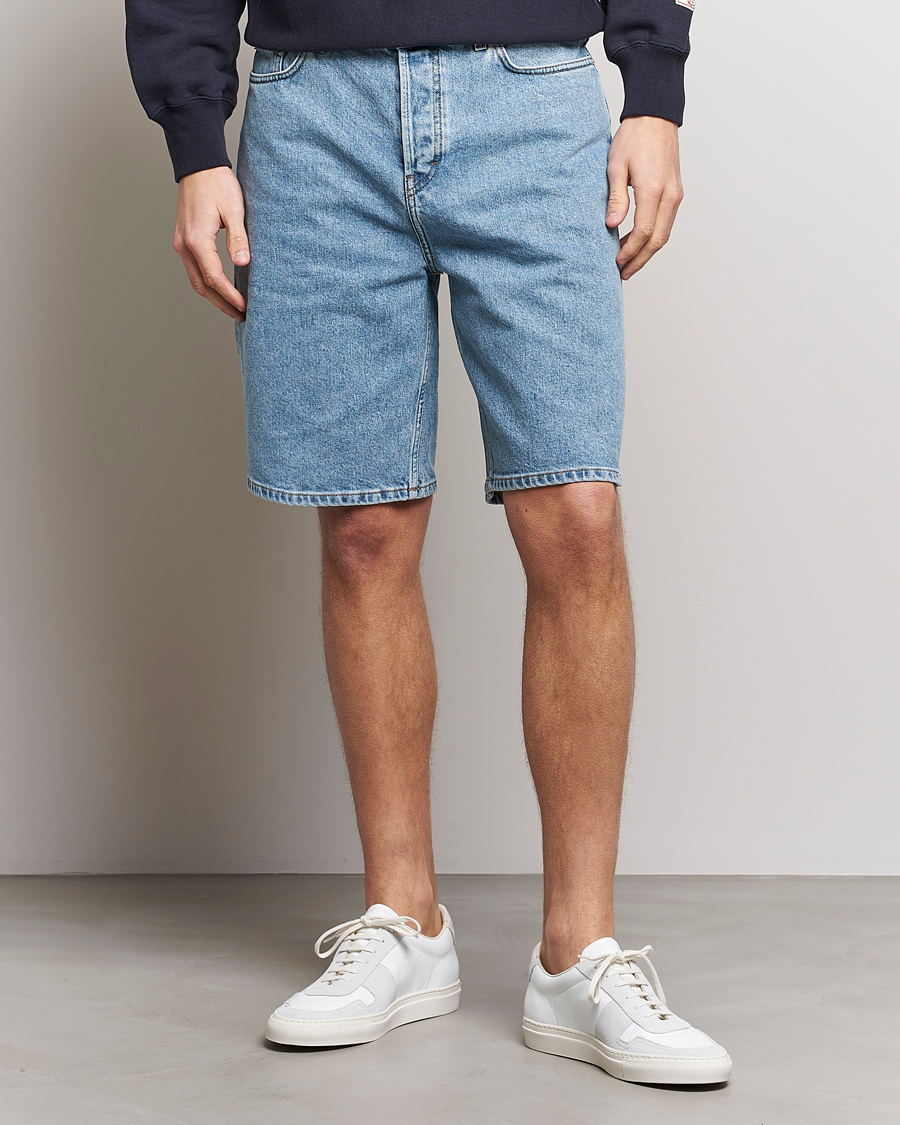 Herr | Shorts | Filippa K | Bermuda Denim Shorts Allover Stone