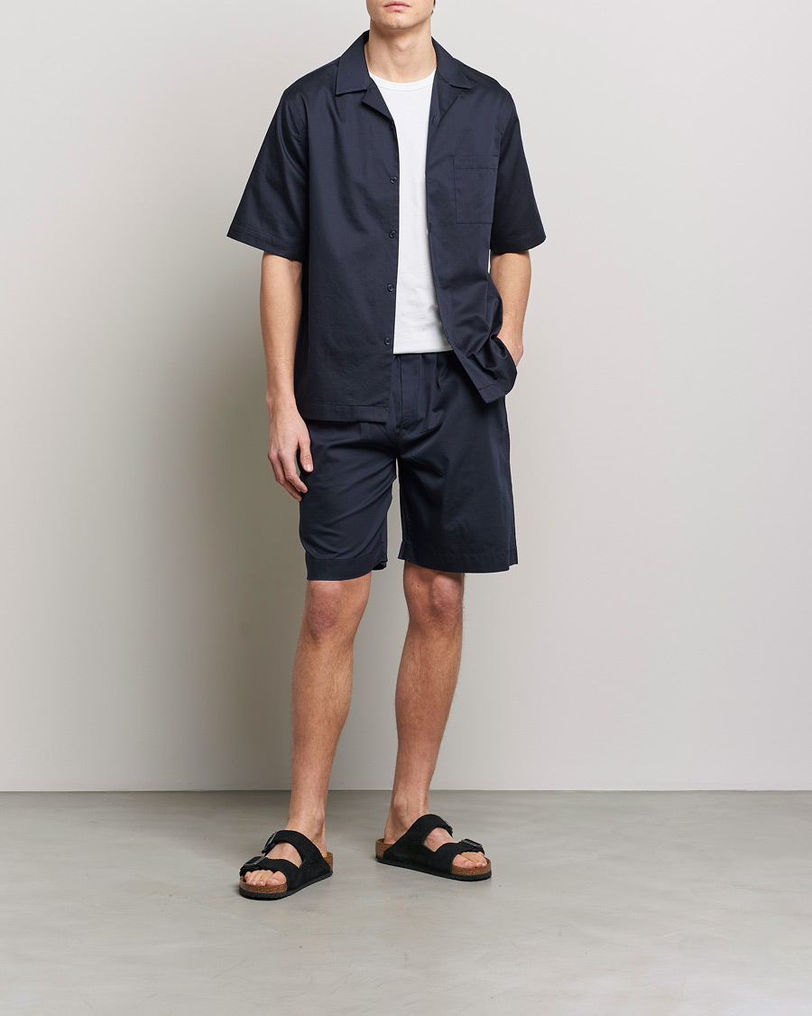 Herr | Skjortor | Filippa K | Lounge Short Sleeve Shirt Night Blue