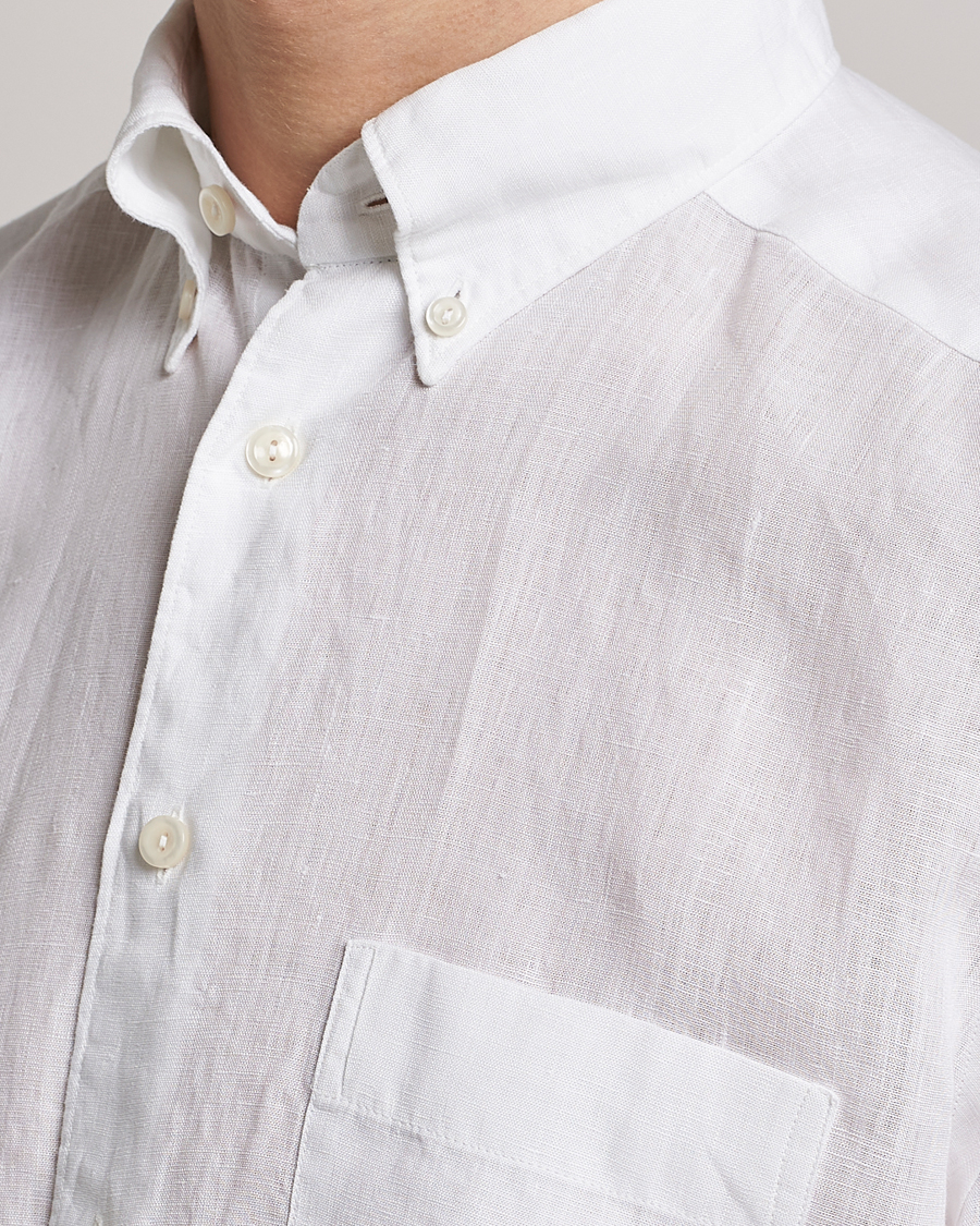 Herr | Skjortor | Eton | Slim Fit Linen Shirt White