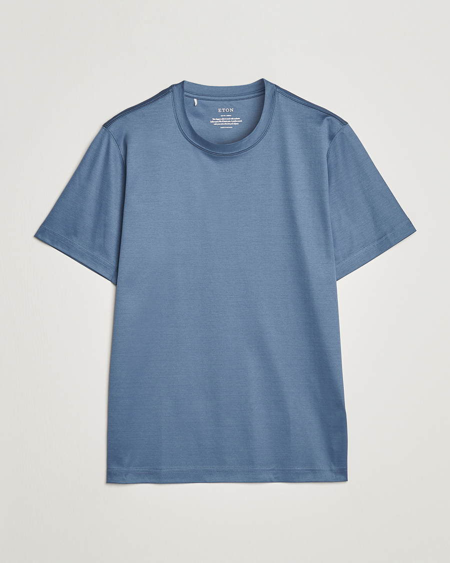 Herr | T-Shirts | Eton | Filo Di Scozia T-Shirt Gray