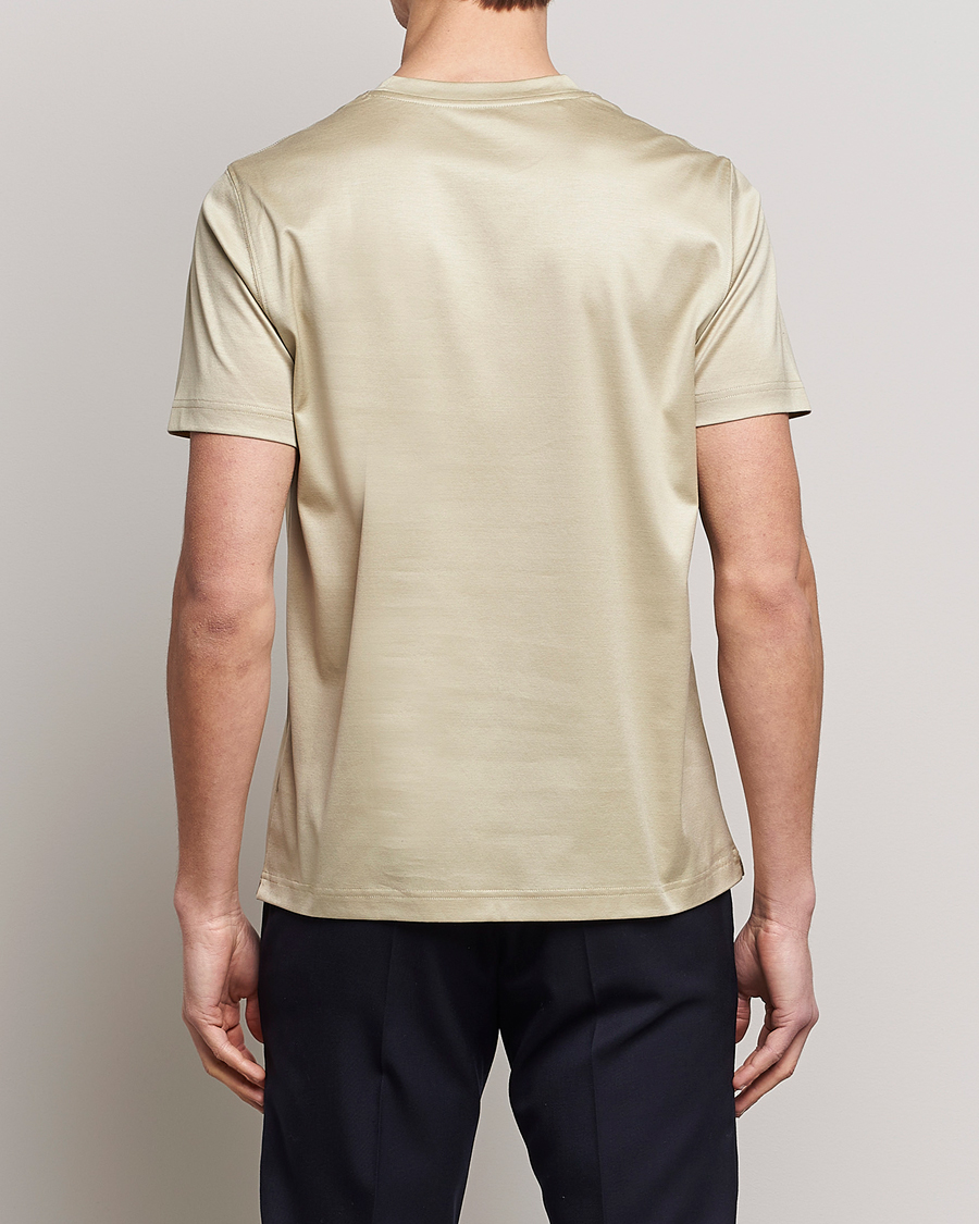Herr | T-Shirts | Eton | Filo Di Scozia T-Shirt Light Brown