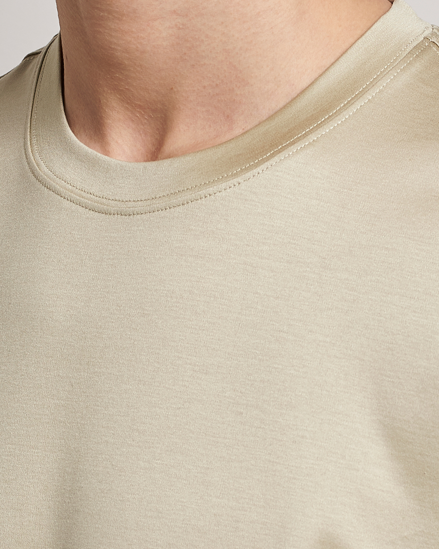 Herr | T-Shirts | Eton | Filo Di Scozia T-Shirt Light Brown
