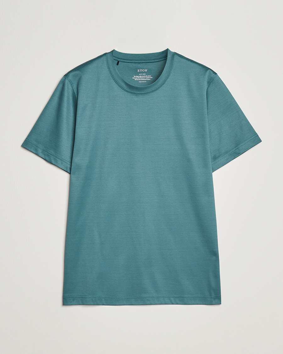 Herr | T-Shirts | Eton | Filo Di Scozia T-Shirt Green