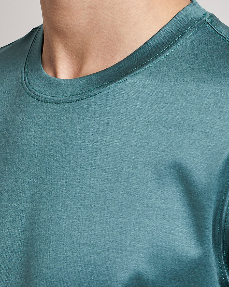 Herr | T-Shirts | Eton | Filo Di Scozia T-Shirt Green