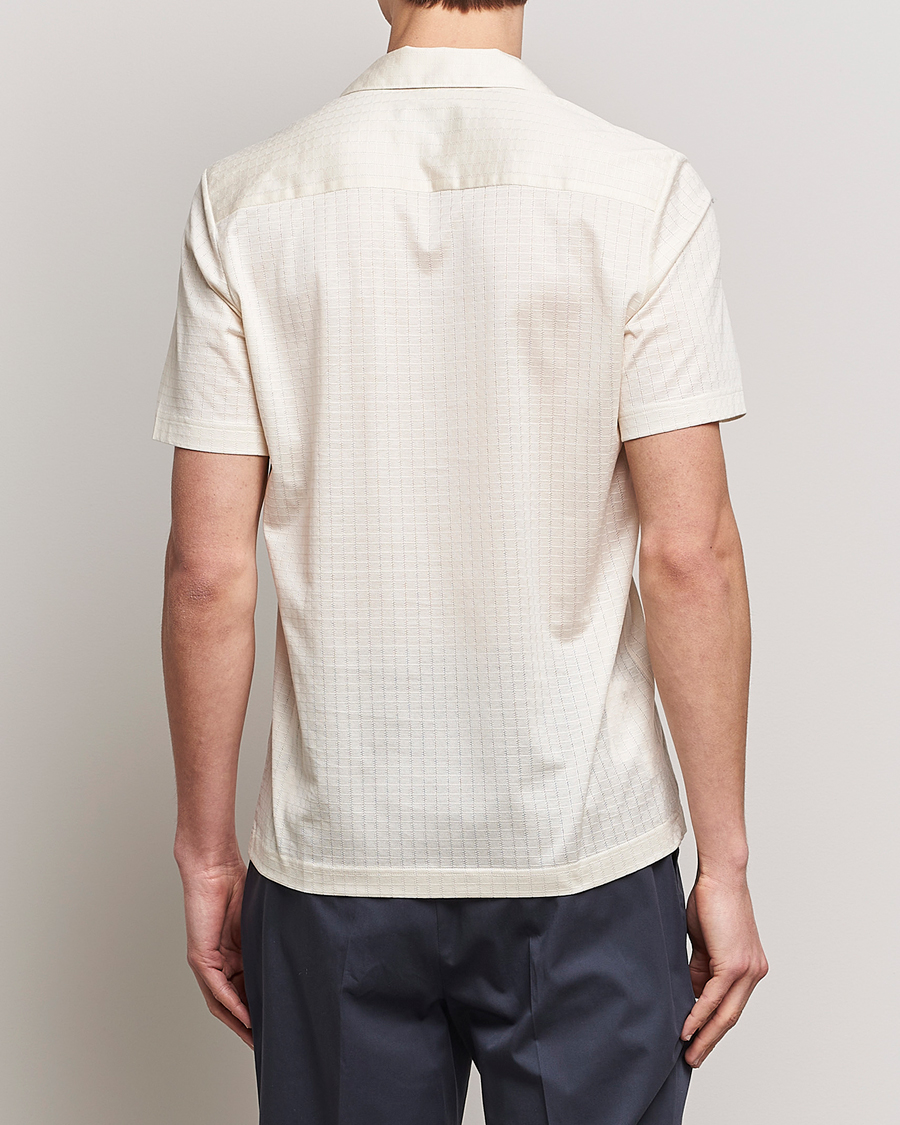 Herr | Pikéer | Eton | Filo Di Scozia Open Collor Shirt White
