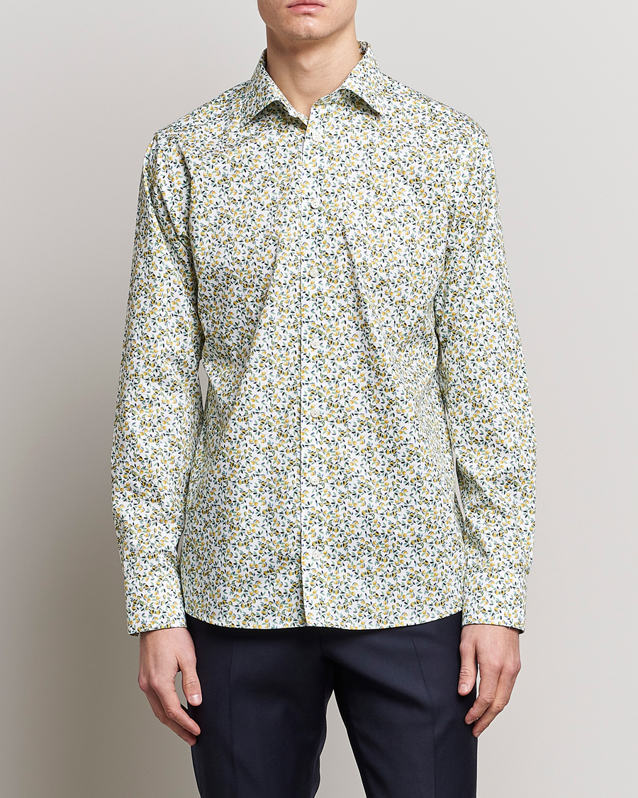 Herr | Skjortor | Eton | Signature Twill Slim Fit Shirt Lemon Print