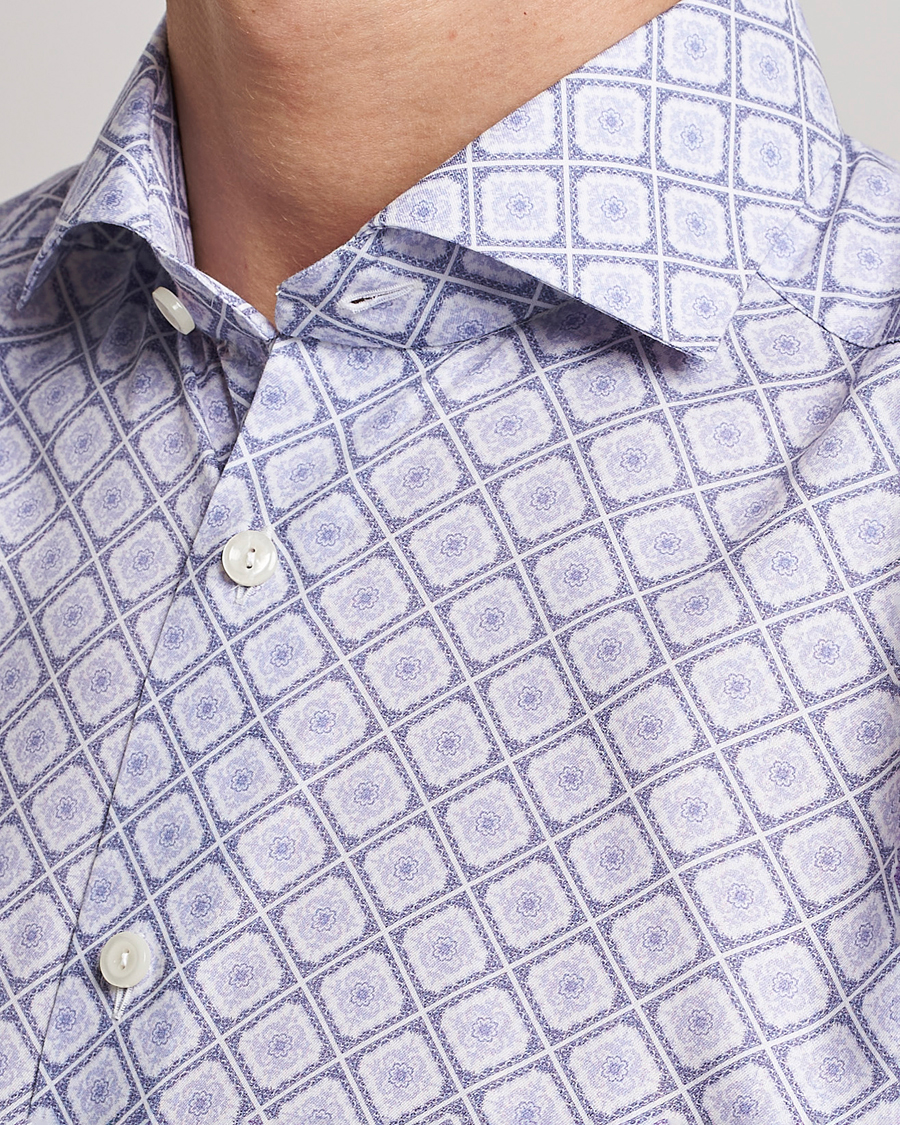 Herr | Skjortor | Eton | Medallon Twill Shirt Mid Blue