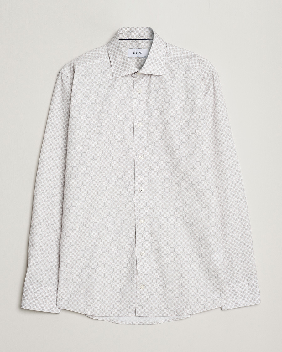 Herr | Skjortor | Eton | Signature Poplin Shirt Brown