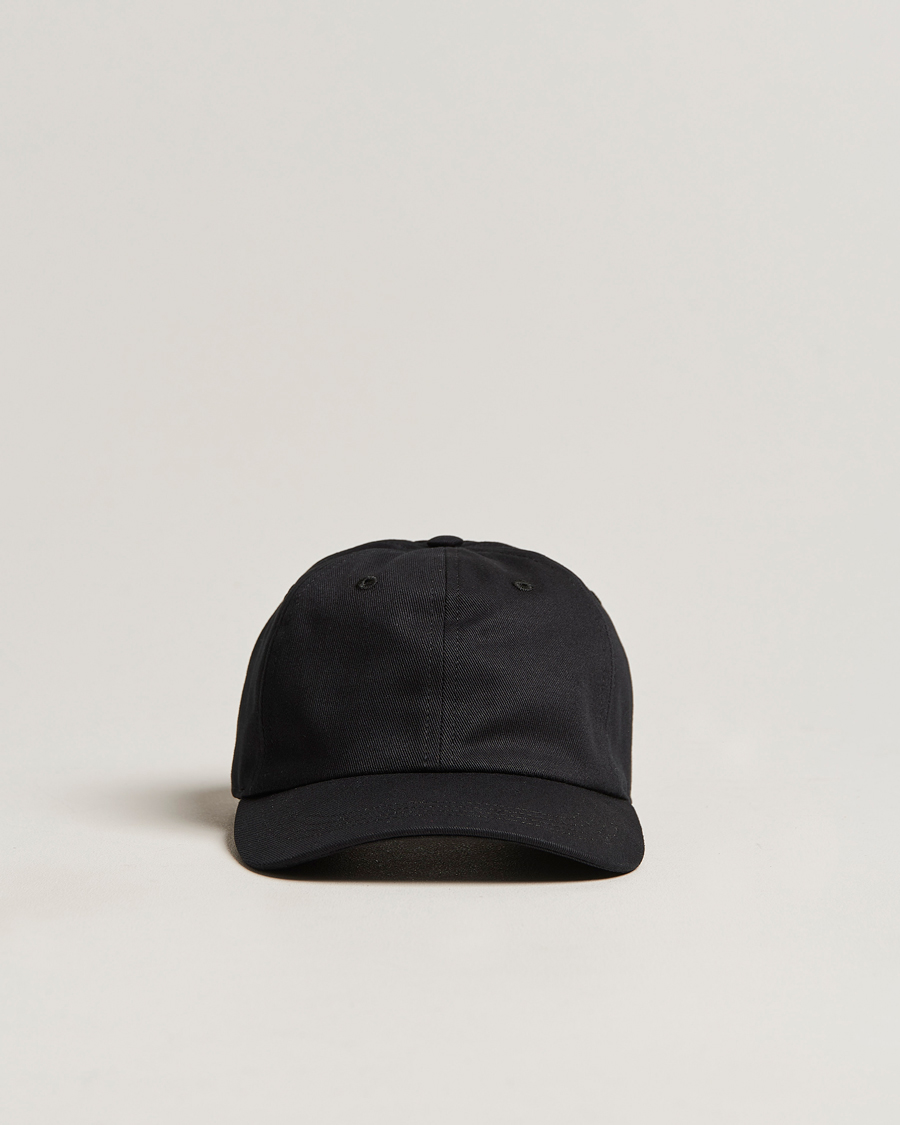 Herr | Eton Cotton Baseball Cap Black | Eton | Cotton Baseball Cap Black