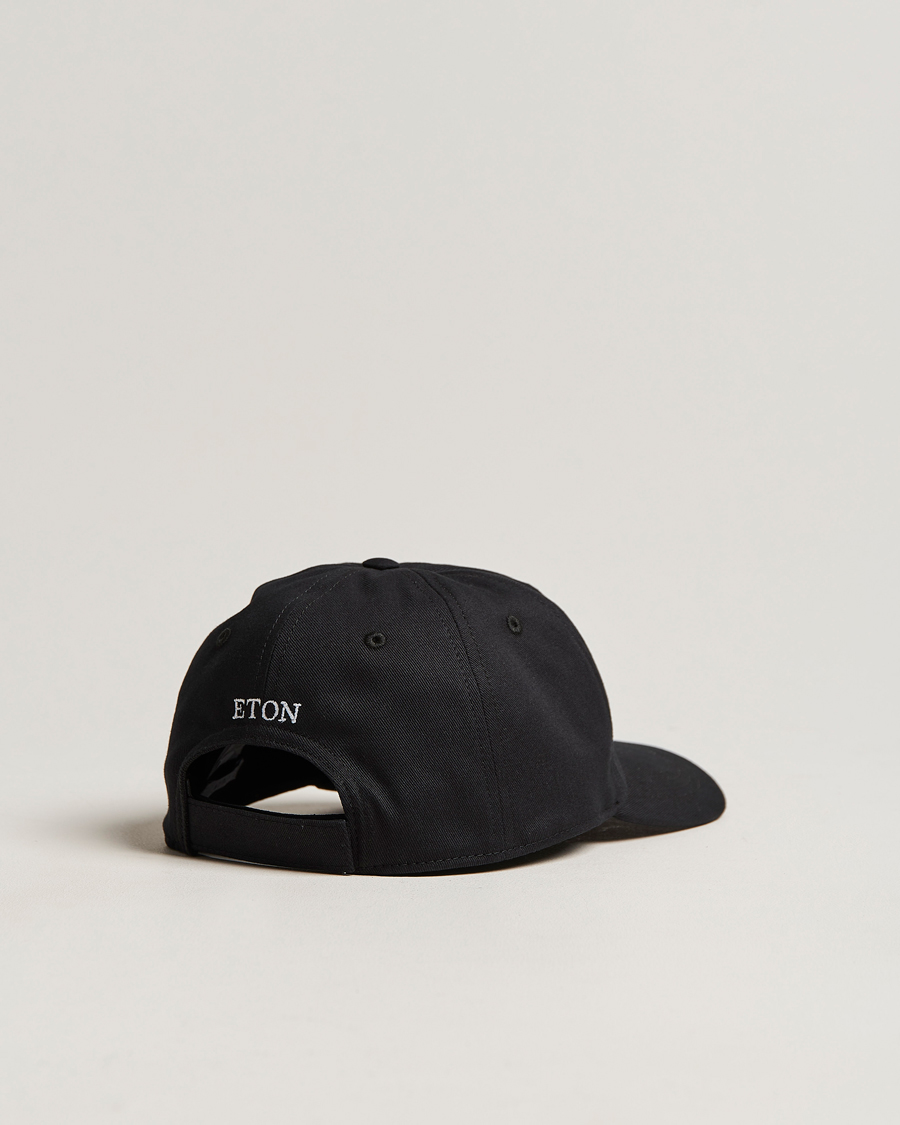 Herr | Eton Cotton Baseball Cap Black | Eton | Cotton Baseball Cap Black