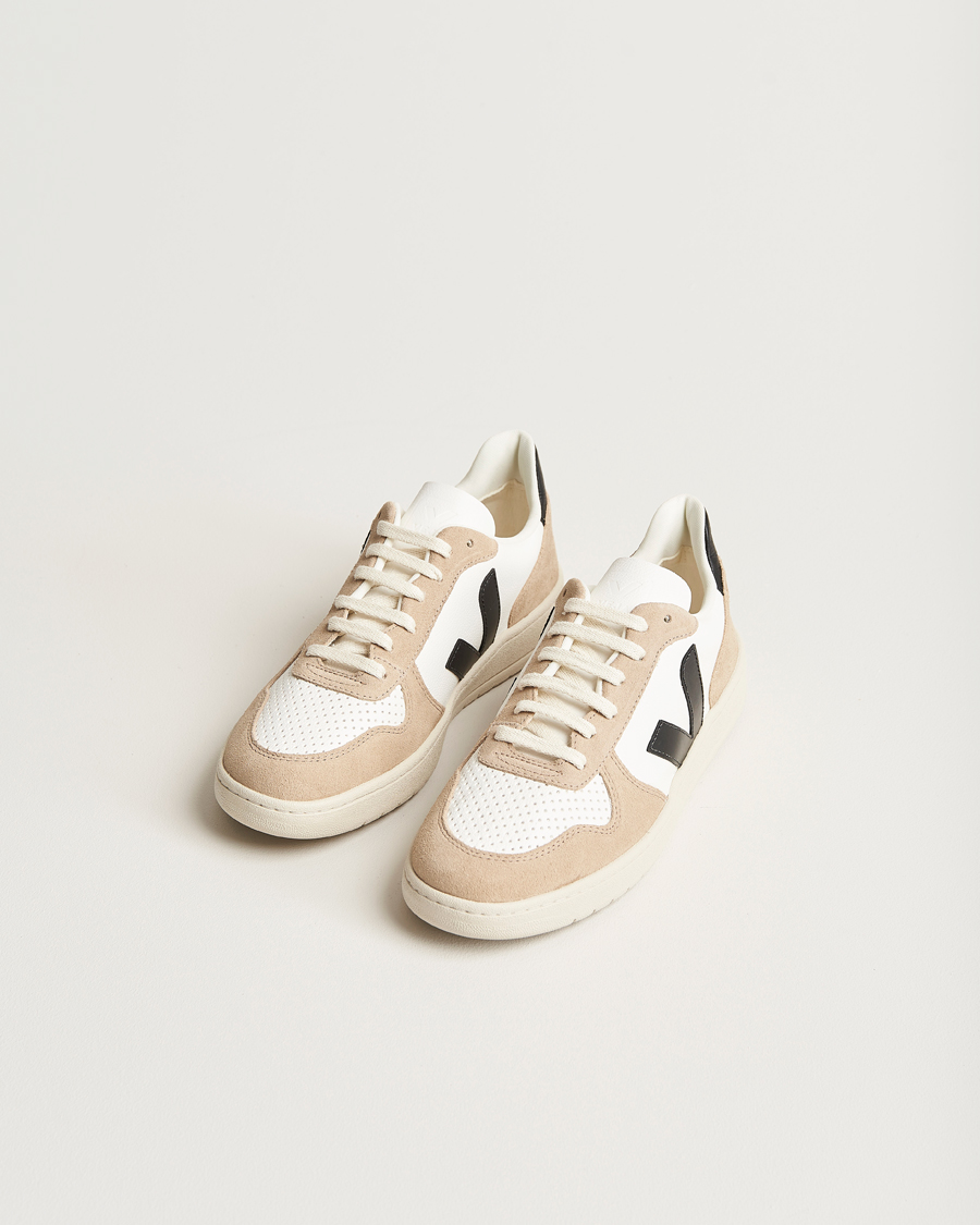 Herr | Veja V-10 Chromefree Leather Extra White/Black Sahara | Veja | V-10 Chromefree Leather Extra White/Black Sahara