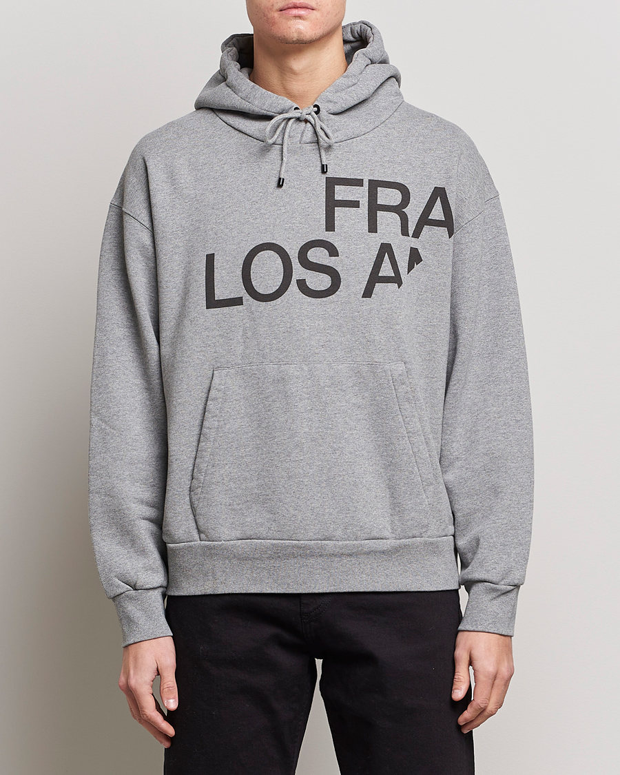 Herr | Tröjor | FRAME | Logo Hoodie Grey Melange