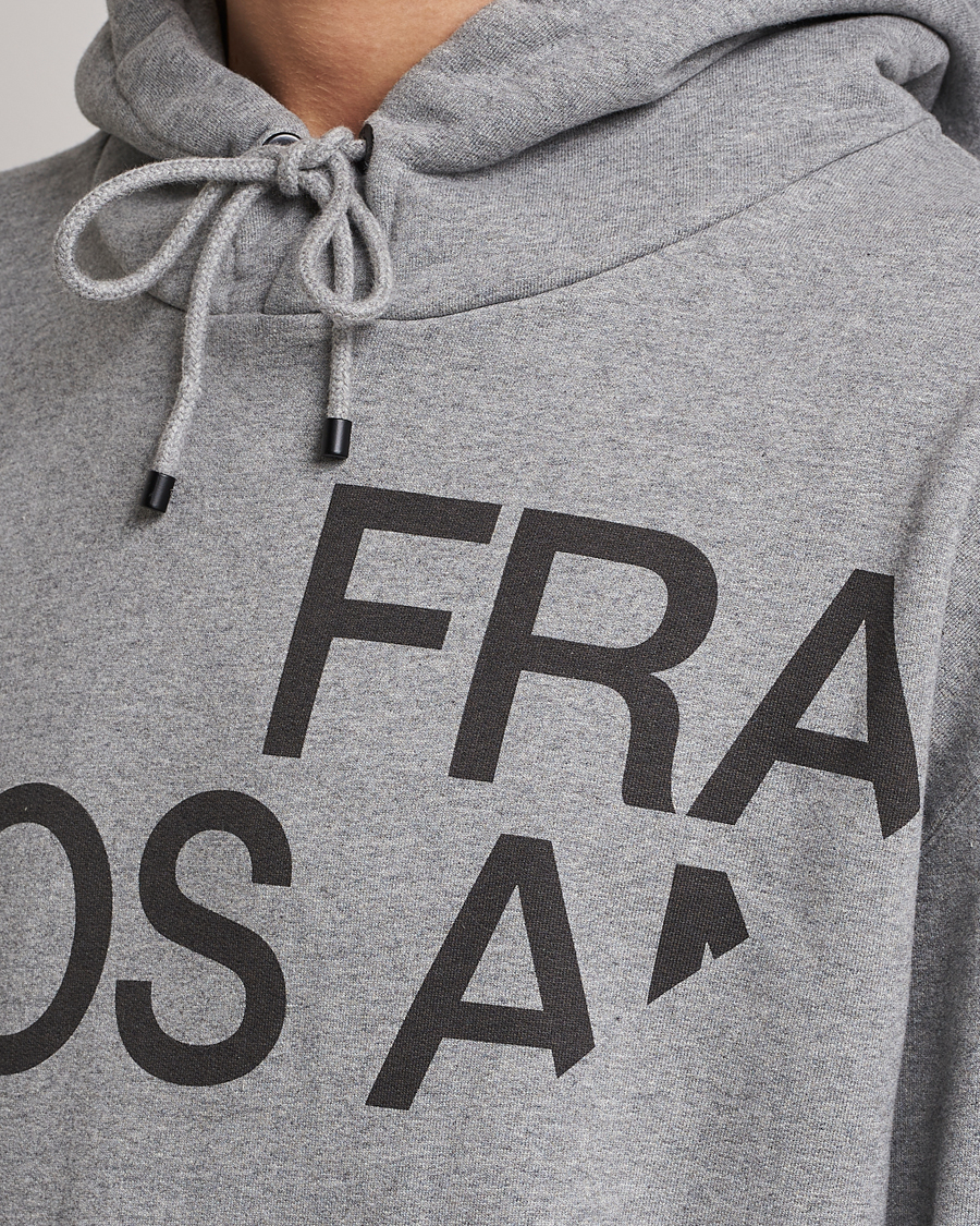 Herr | Tröjor | FRAME | Logo Hoodie Grey Melange