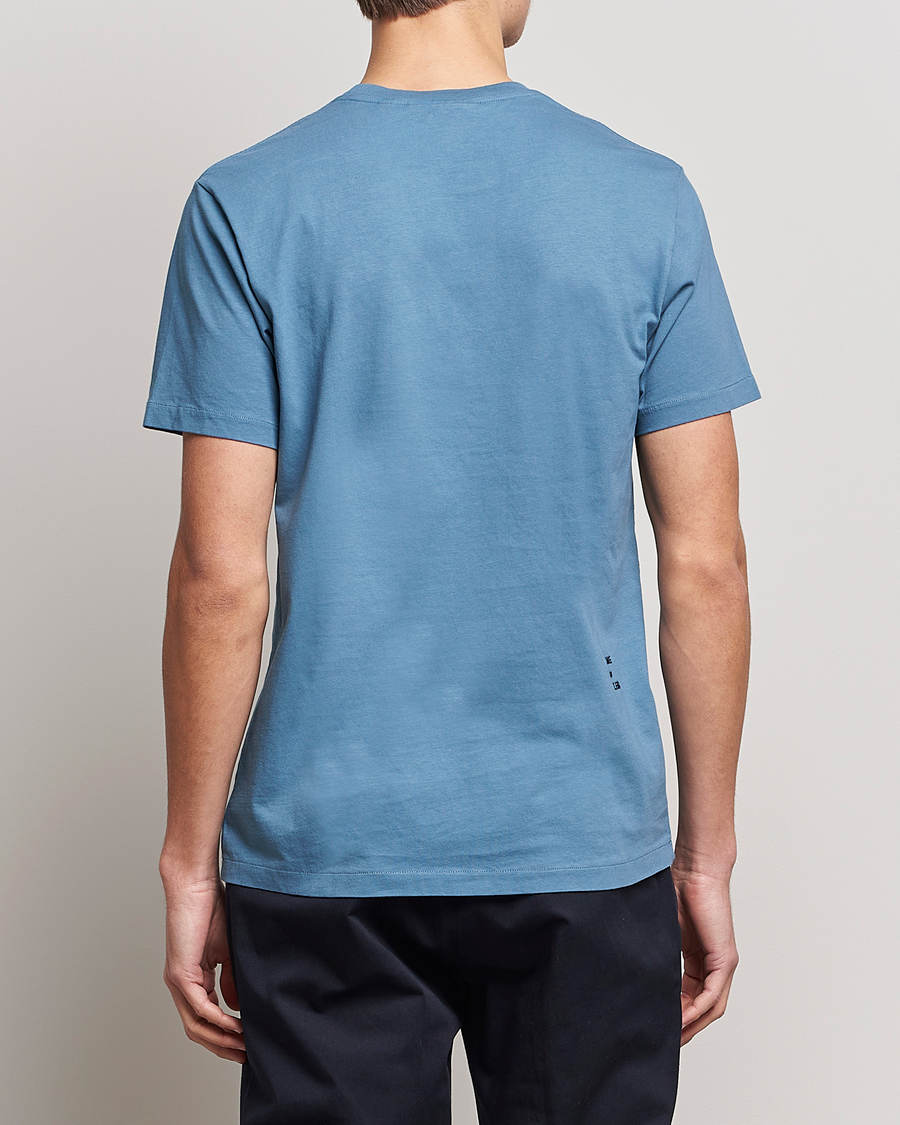 Herr | T-Shirts | FRAME | Logo T-Shirt Grey Blue