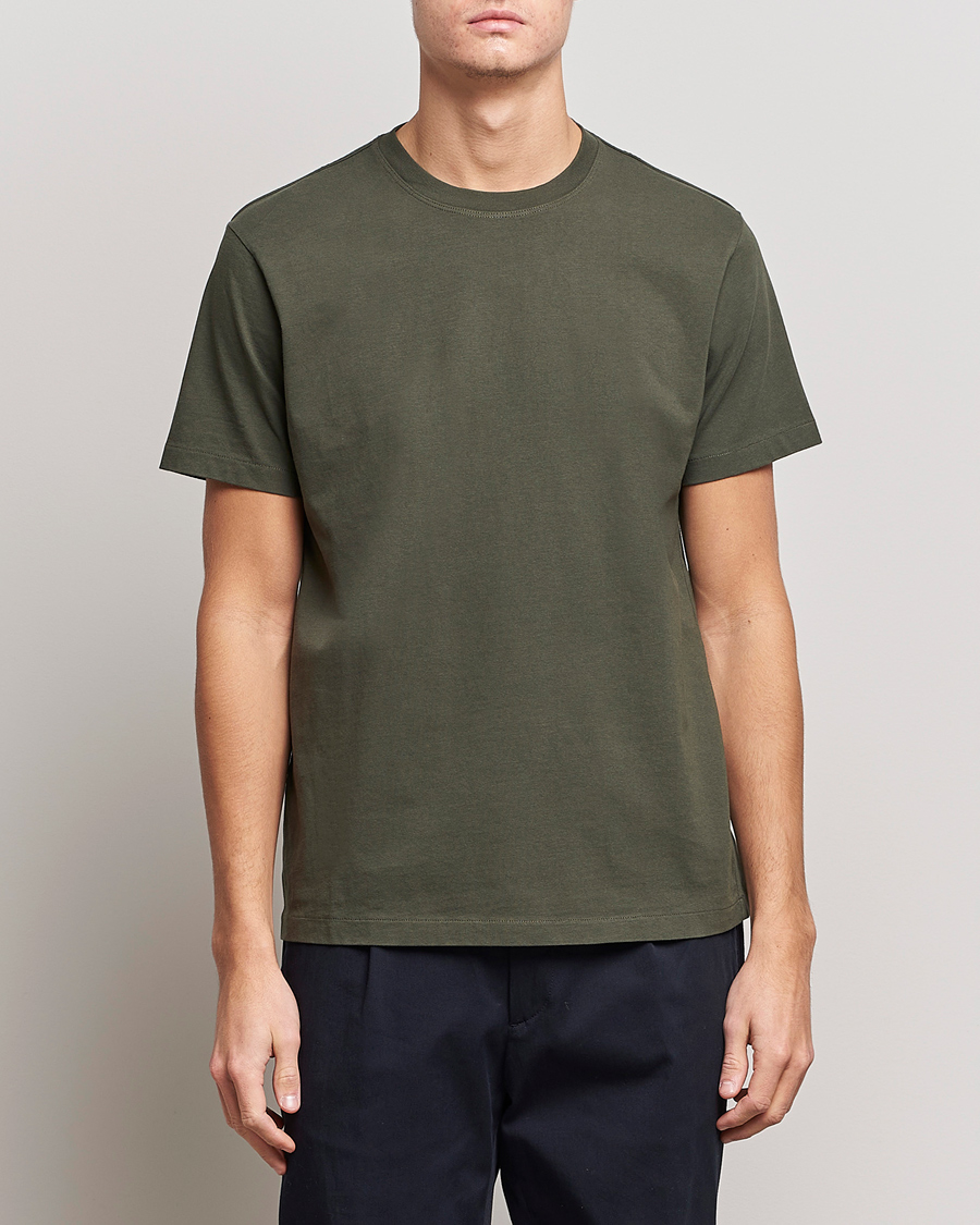 Herr | T-Shirts | FRAME | Logo T-Shirt Olive Green