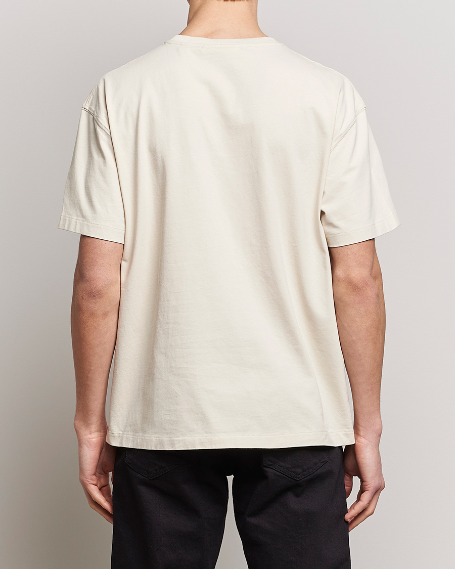 Herr | T-Shirts | FRAME | Logo Print T-Shirt White Beige