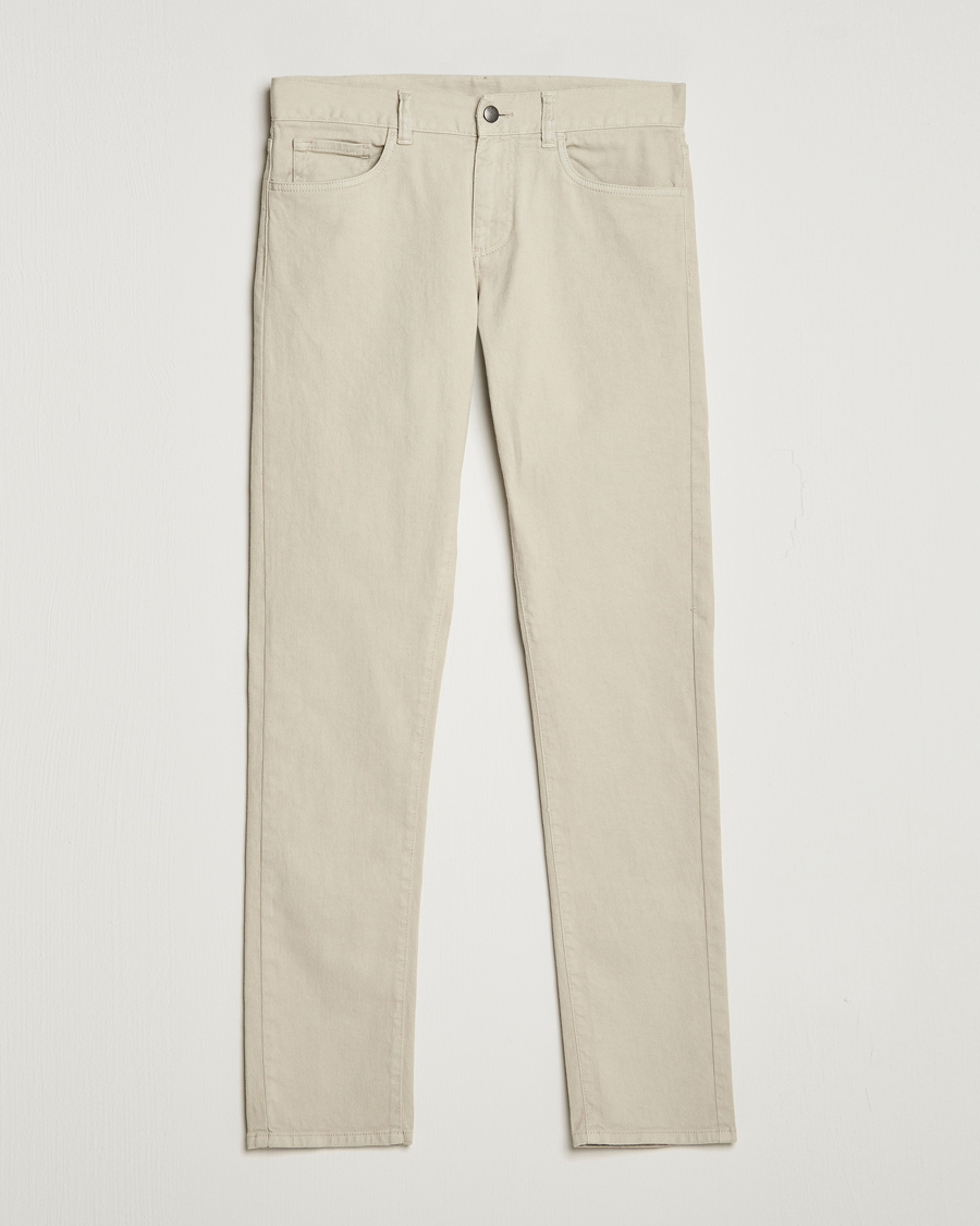 Herr | Byxor | Canali | Slim Fit 5-Pocket Pants Beige