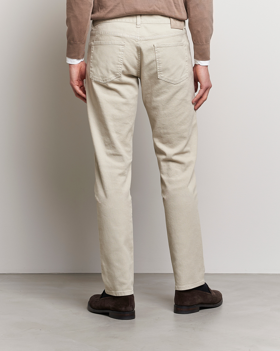 Herr | Byxor | Canali | Slim Fit 5-Pocket Pants Beige