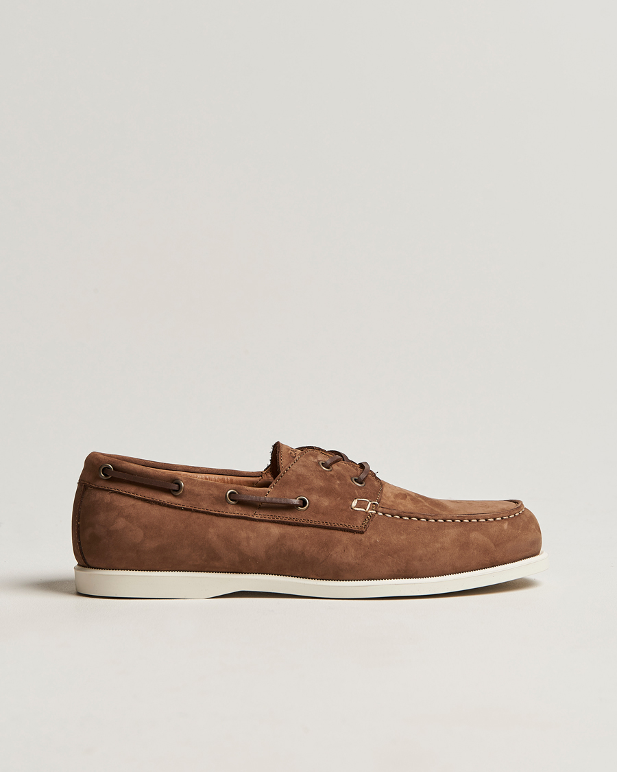 Herr | Canali Boat Shoes Dark Brown Nubuck | Canali | Boat Shoes Dark Brown Nubuck
