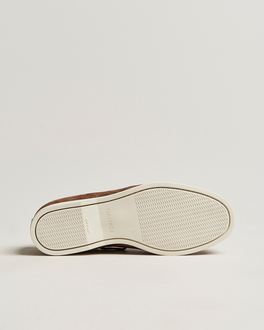 Herr | Canali Boat Shoes Dark Brown Nubuck | Canali | Boat Shoes Dark Brown Nubuck