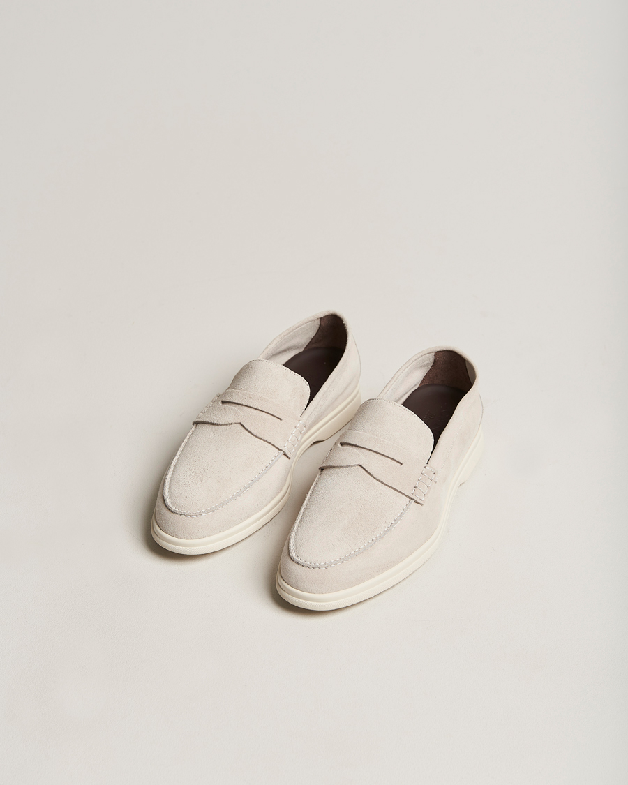 Herr | Canali Summer Loafers Light Beige Suede | Canali | Summer Loafers Light Beige Suede