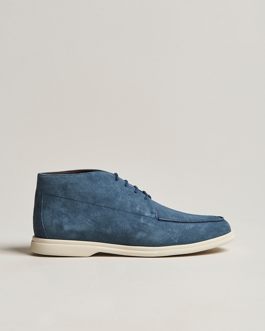 Herr | Canali Chukka Boots Light blue Suede | Canali | Chukka Boots Light blue Suede