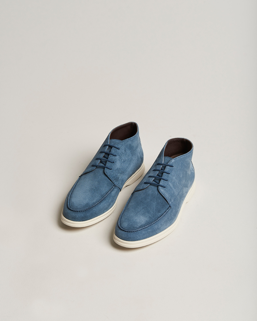 Herr | Canali Chukka Boots Light blue Suede | Canali | Chukka Boots Light blue Suede