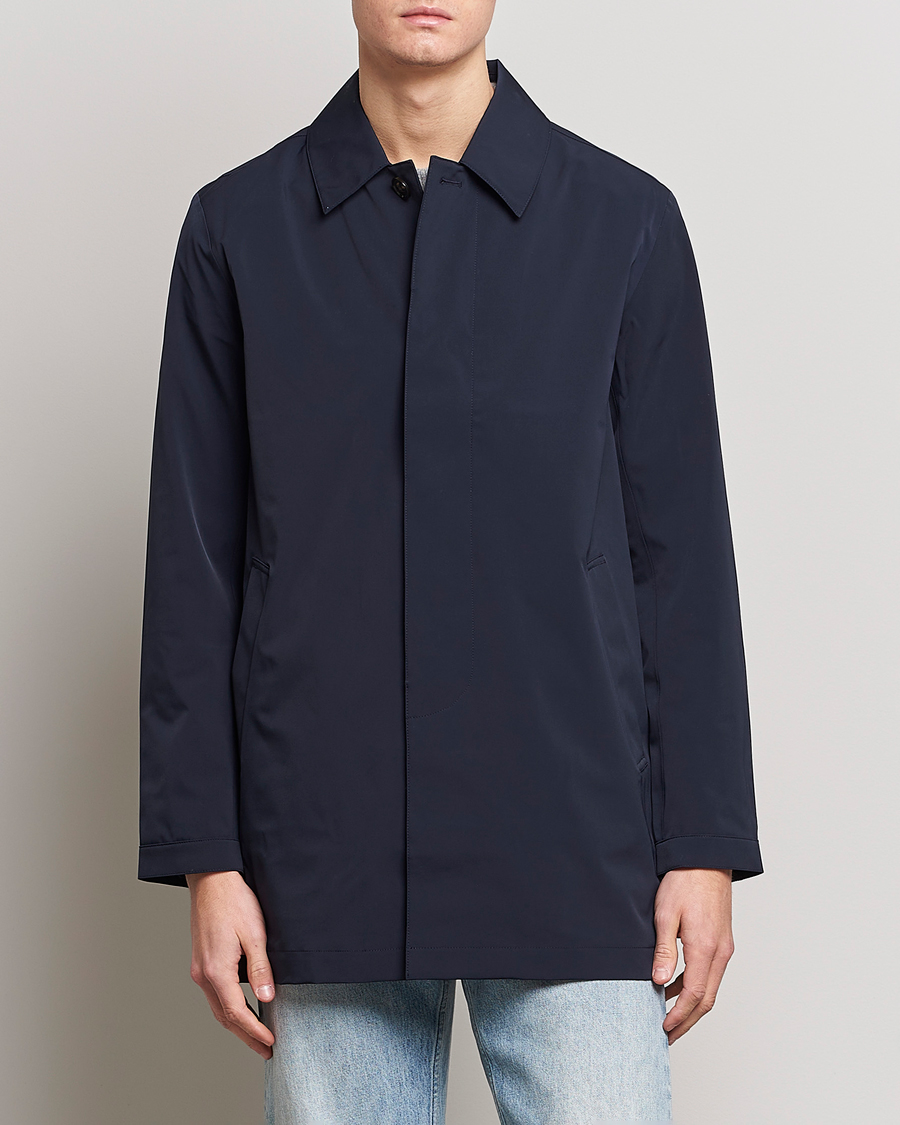 Herr | Jackor | NN07 | Kim Waterproof Car Coat Navy Blue