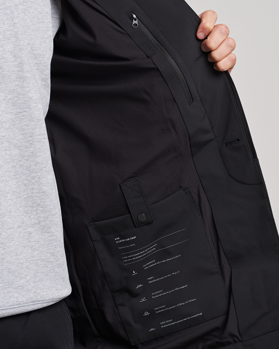Herr | Jackor | NN07 | Kim Waterproof Car Coat Black