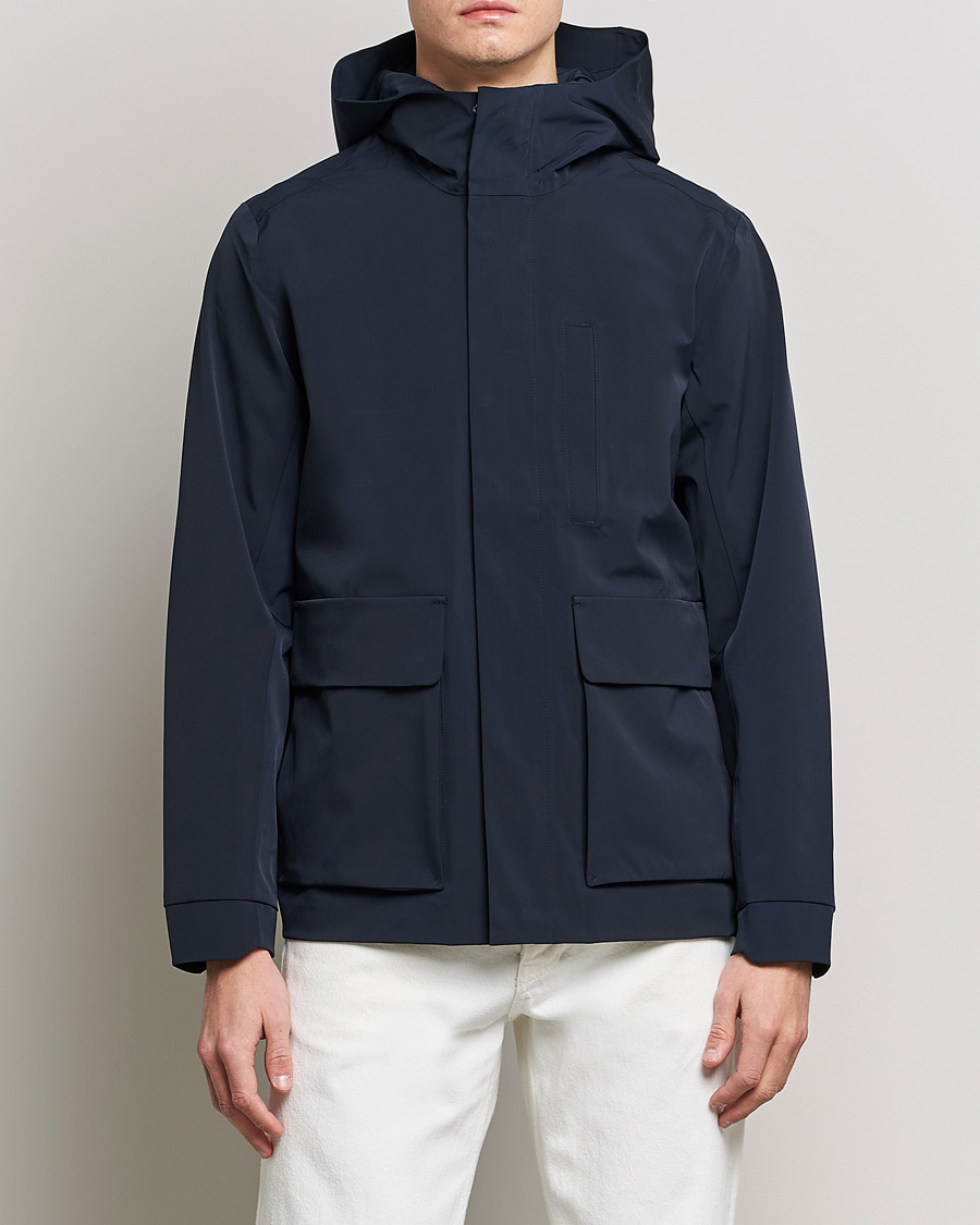 Herr | Jackor | NN07 | Beck Waterproof Field Jacket Navy Blue