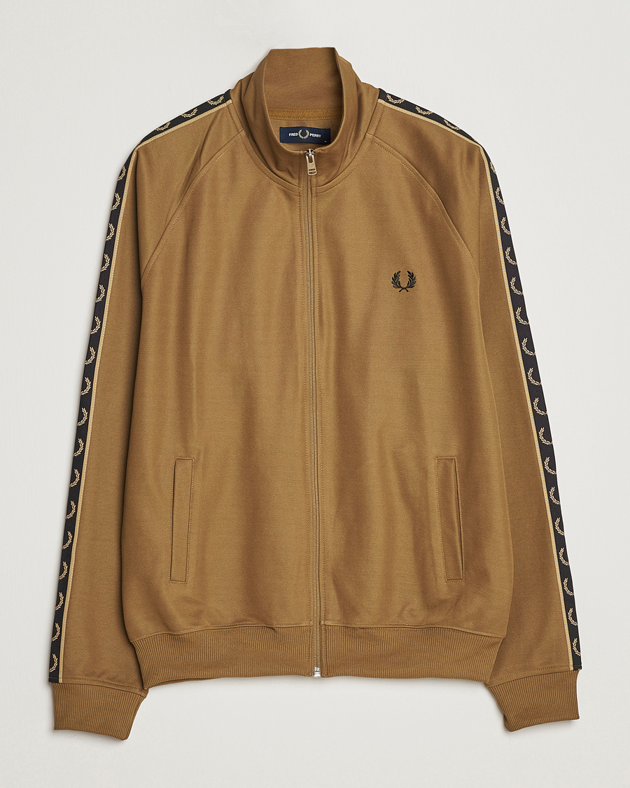 Herr | Tröjor | Fred Perry | Taped Track Jacket Shaded Stone