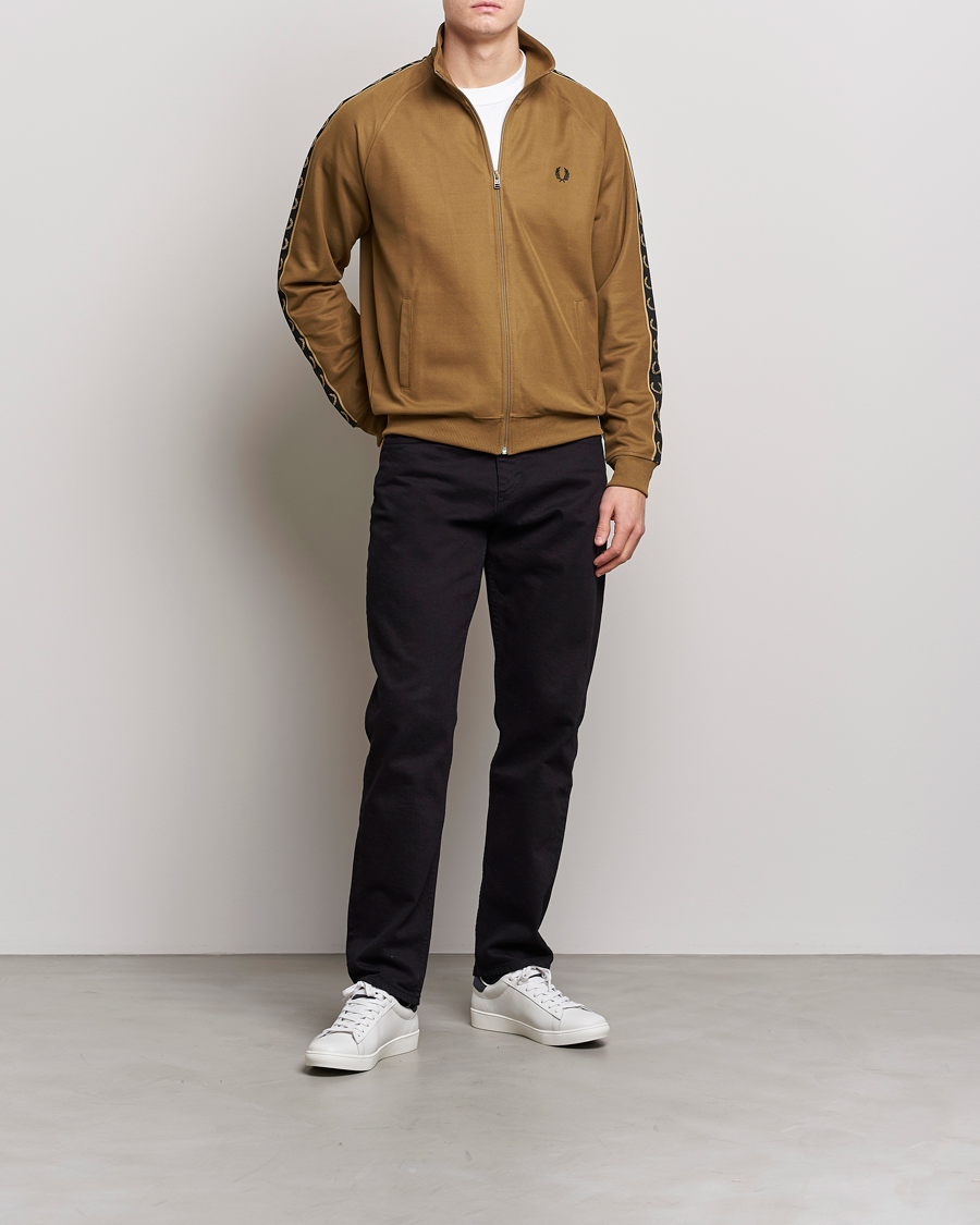 Herr | Tröjor | Fred Perry | Taped Track Jacket Shaded Stone