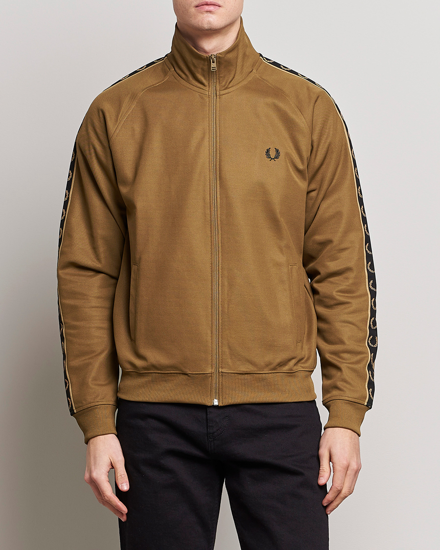 Herr | Fred Perry | Fred Perry | Taped Track Jacket Shaded Stone