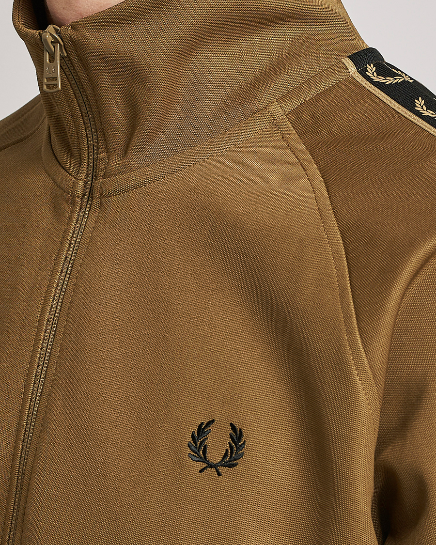 Herr | Tröjor | Fred Perry | Taped Track Jacket Shaded Stone