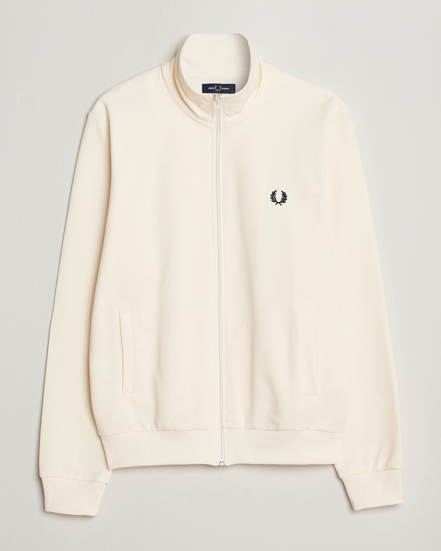 Herr | Tröjor | Fred Perry | Track Jacket Ecru