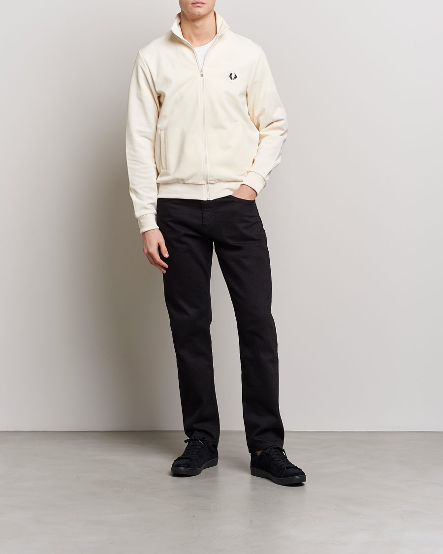 Herr | Tröjor | Fred Perry | Track Jacket Ecru