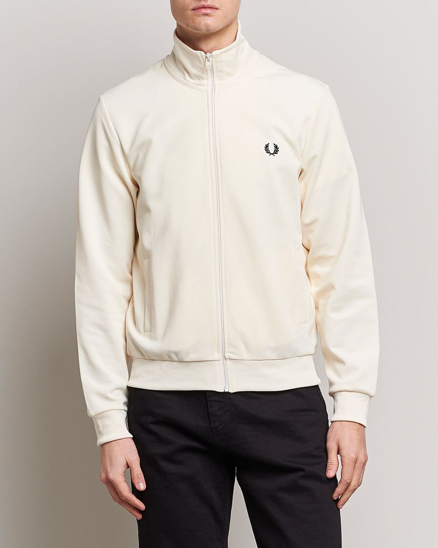 Herr | Tröjor | Fred Perry | Track Jacket Ecru