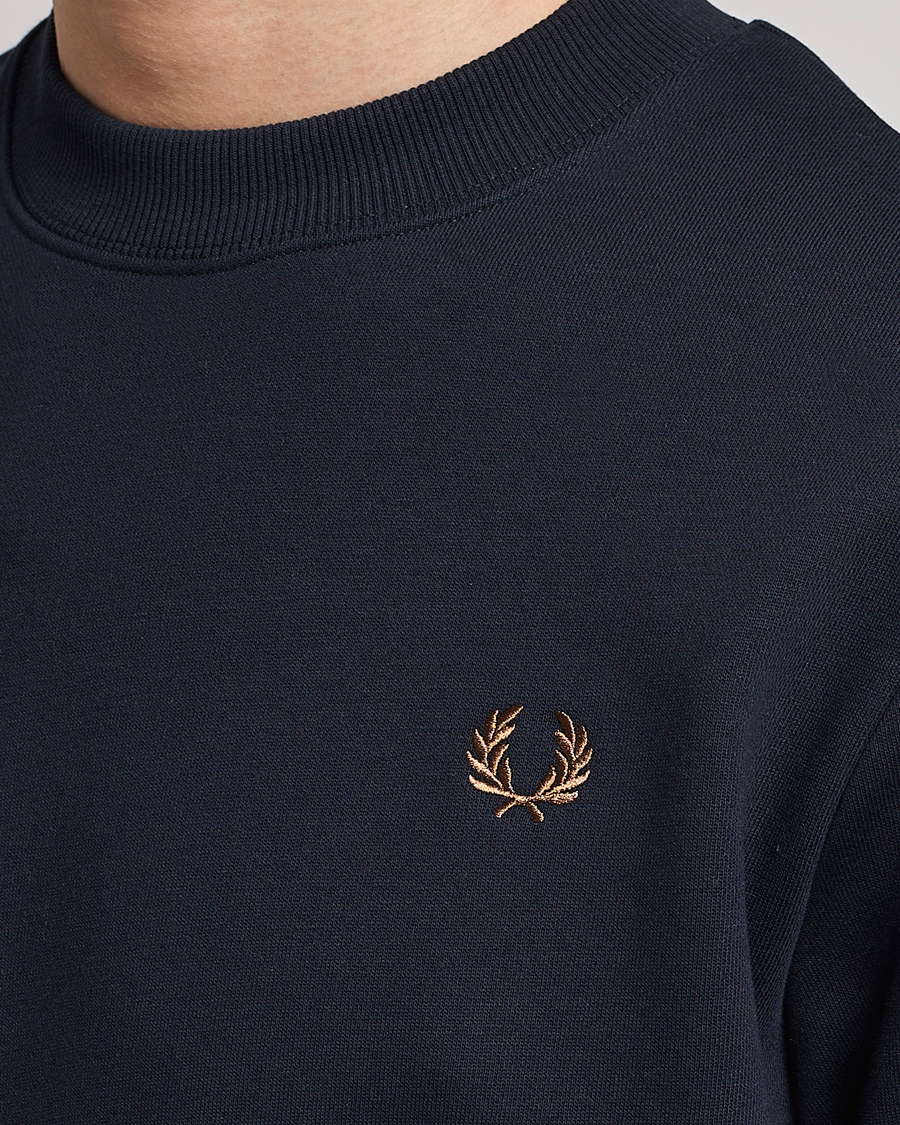 Herr | Tröjor | Fred Perry | Crew Neck Sweatshirt Navy