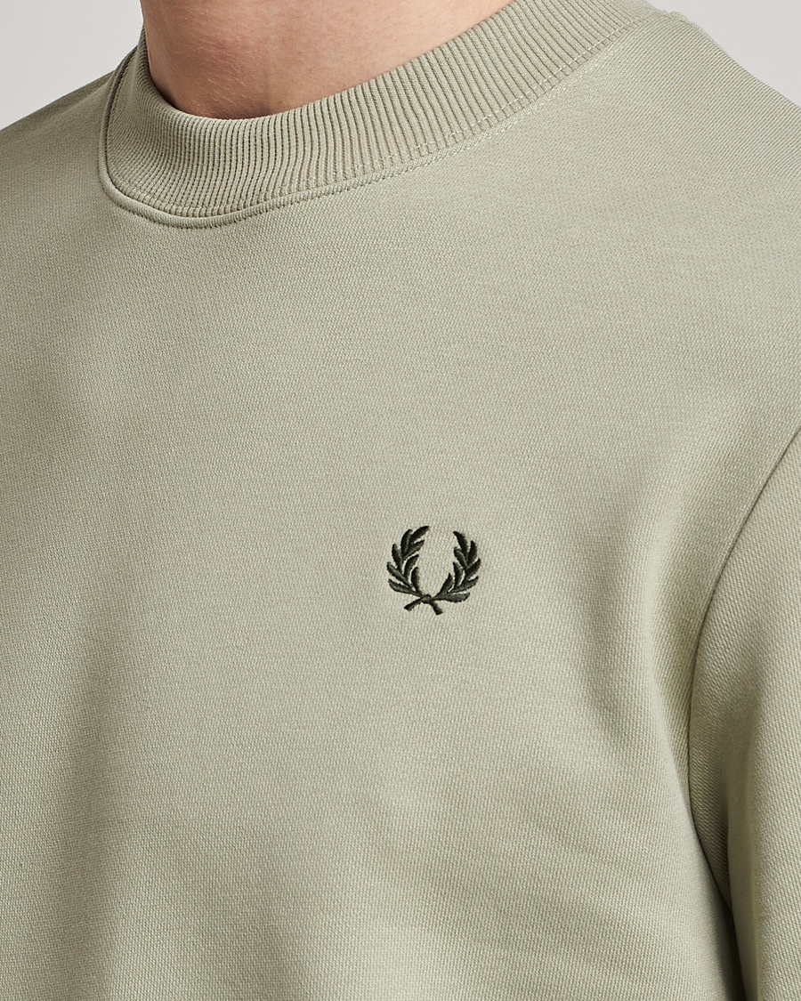 Herr | Tröjor | Fred Perry | Crew Neck Sweatshirt Sea Gras