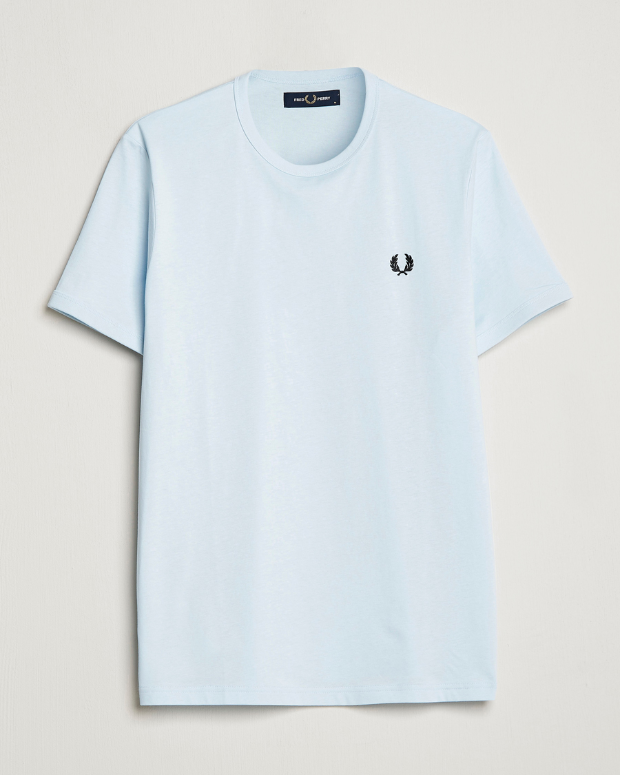 Herr | T-Shirts | Fred Perry | Ringer T-Shirt Light Ice
