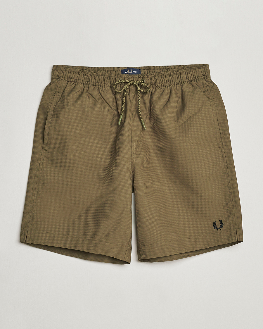 Herr | Badbyxor | Fred Perry | Classic Swimshorts Uniform Green